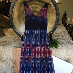 Purple and plum maxi dress